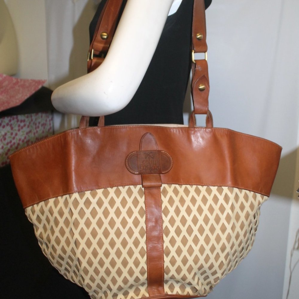 New Zenith Italy Vachetta Basket Purse Bag - Picture 8 of 11